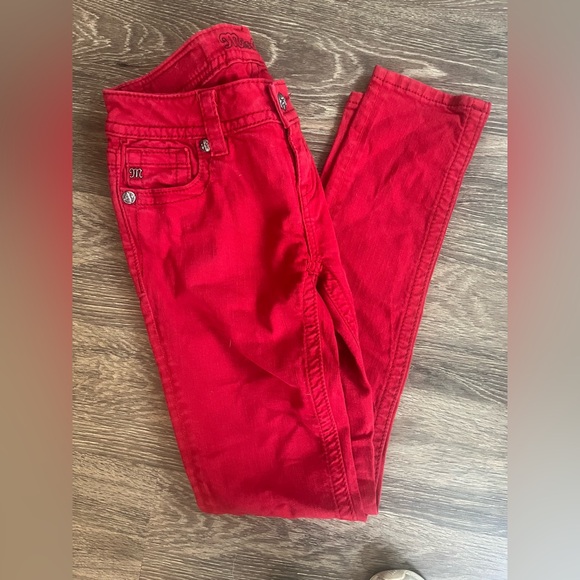 Miss Me Red Mid-rise Skinny Jeans Size: 26 - Picture 6 of 6